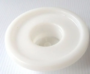 Vit plastkopp till foderballong och foderglasventil för biodling