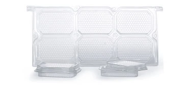 Set med 6 plastramar i format 1/2 Norsk för tillverkning av kakhonung, inklusive lock.