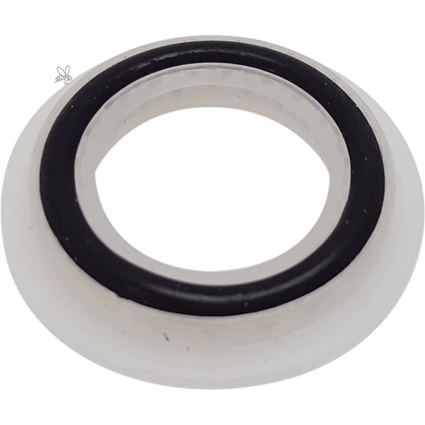 Axeltätning i plast med svart o-ring, originalreservdel för Dana Api MATIC 1000/2000 tappningsmaskiner.